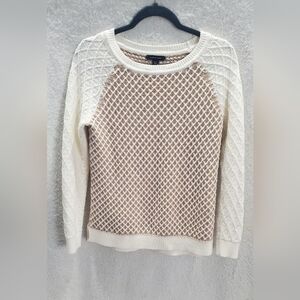 Bune Only: Lands End Waffle‎ Knit Cotton baumwolle Women's Sweater Size S/P